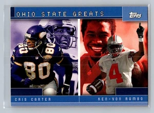2001 Topps Combos Ohio State Greats (Cris Carter/Ken-Yon Rambo) #TC5 - Imagen 1 de 2
