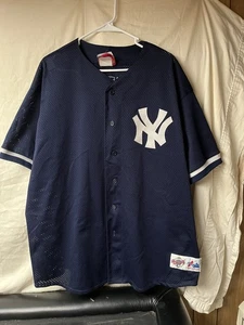 Vintage Majestic Derek Jeter New York Yankees Mesh Jersey MLB 2XL XXL - Bild 1 von 8