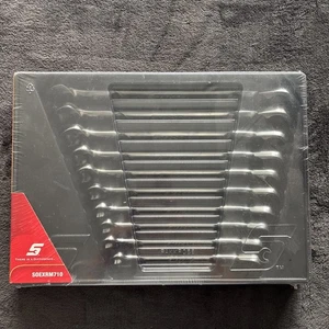 Snap On 10 Piece Flank Drive Plus Metric Ratcheting Wrench Sealed Set SOEXRM710 - Picture 1 of 3