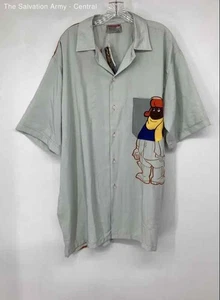Platinum FUBU Mens Multicolor Short Sleeve Collared Button-Up Shirt Size XL - Picture 1 of 6