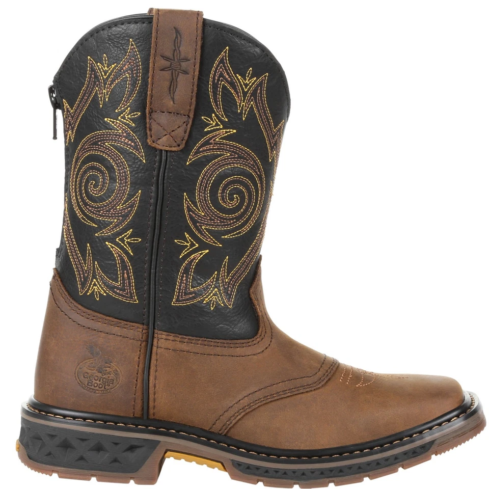 Georgia Boot Carbo-Tec LT Little Kids Pull-On Saddle Boot GB00343C Unisex - Image 1 of 4