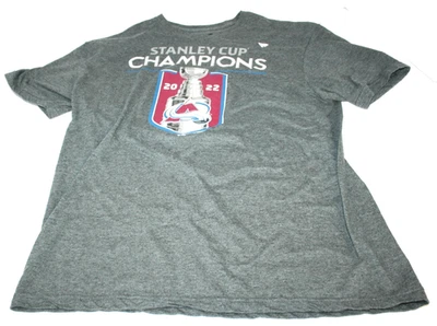 Camiseta Colorado Avalanche 2022 Stanley Cup Champions Gris Talla L Fanáticos Foto 1 de 4