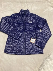 The North Face Damen ThermoBall Full-Zip Insulated Jacke in Navy Blau. - Bild 1 von 10
