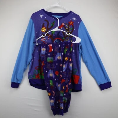 Winnie The Pooh Eeyore XL 2 piezas Juego para dormir Pijama polar Tema de Navidad Foto 1 de 4