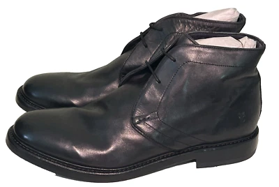 Frye Mens Size 10.5 Murray Bowery Chukka Boot Black Lace Up Comfort Leather New - Image 1 of 4