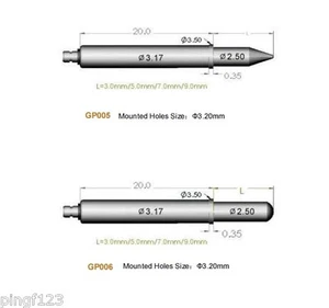2pcs Spring Loaded Guide Pin for test  fixture barrel 3.17mm / 4.8mm - Picture 1 of 5