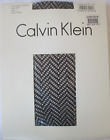 Calvin Klein Herringbone Fishnet Black Size B Pantyhose - New
