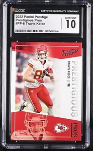 2022 Prestige Travis Kelce #PP-6 Prestigious Pros Football CGC 10 - Picture 1 of 2