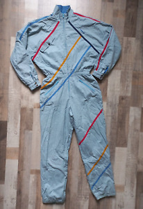Vintage 80's Adidas Ski Suit Made in West Germany Blue Size S