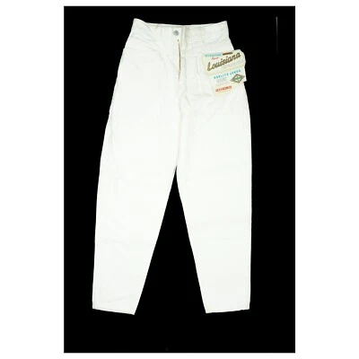 Edwin Luisiana Unisex Vaqueros Zanahoria 80er 90er Legendär W33 L28 Blanco Nuevo - Imagen 1 de 4