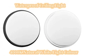 10W LED Bulkhead Light, Natural White, Waterproof For Bathroom Toilet Kitchen - Picture 1 of 6