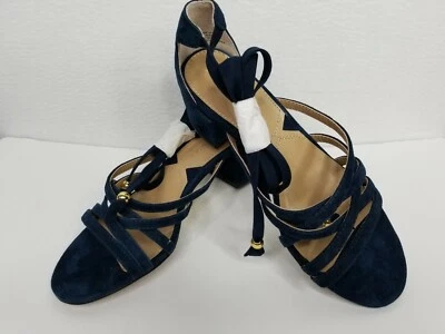 Sandalias con cordones para mujer Adrienne Vittadini Alesia talla 5,5 M azul marino precio de venta sugerido por el fabricante 110 USD Foto 1 de 4