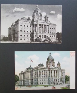 SYRACUSE N.Y. Early 1900s Postcards (2) of COURTHOUSE - Picture 1 of 2