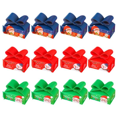 12 piezas cajas de regalos de Navidad galletas de Navidad estuches para cupcakes dulces regalo Foto 1 de 4