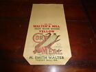 Vintage Flour Sack Bag Dry Goods Forest Hill Maryland Walters Mill Corn Meal