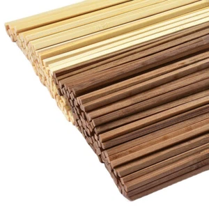 50 piezas varillas cuadradas de bambú de 30 cm de longitud hágalo usted mismo juguete modelo fabricación materiales artesanales - Imagen 1 de 10