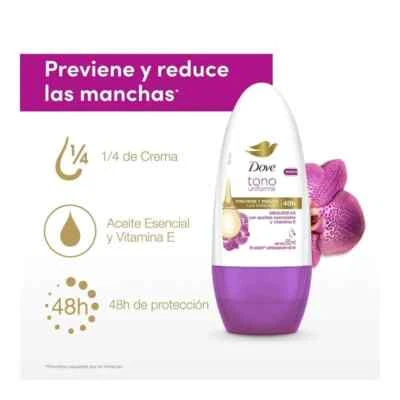 Dove Tono Uniforme Orquidia Whitening Deodorant RollOn 48h AntiPerspirant 50m - Image 1 of 4