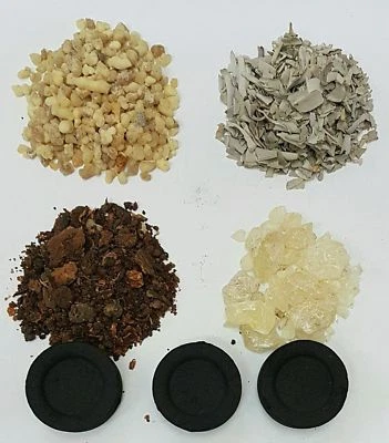 INCIENSO LIMPIA CASA 4 OZ 3 piezas CARBÓN INCLUIDO / INCIENSO MIX ORACIÓN INCLUIDO Foto 1 de 2