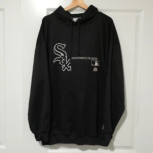 Majestic Chicago White Sox Black Sweatshirt Hoodie Men’s Size 3XL - Picture 1 of 10