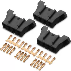 3 Set 4 Way Fuse Block Panel Holder with Terminals Universal Fit Automotive F... - Picture 1 of 6