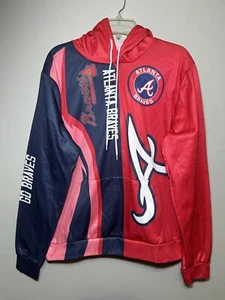 Atlanta Braves doppelseitige Grafik Team Hoodie Größe Large MLB - Bild 1 von 7