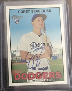 2016 Topps Heritage Real One Rookie Rc Auto Autograph Corey Seager