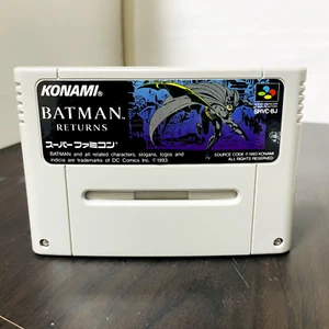 Batman Returns Nintendo Super Famicom Konami 1993 Japanese Version Action - Picture 1 of 24