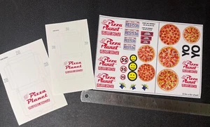 Calcomanías Pizza Planet escala 1/10 - Pegatinas RC - se adapta a Traxxas Trx axial scx + más - Imagen 1 de 4