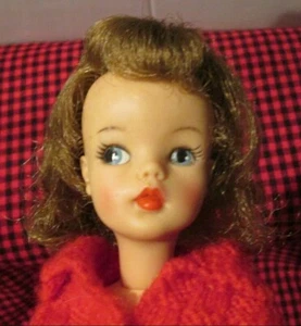 1962~"TAMMY DOLL"~RARE "REDHEAD"~*TAMMY *PLEATED PLAID SKIRT*+RED KNIT CARDIGAN* - Picture 1 of 8