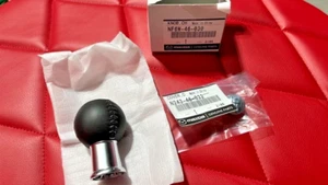 Mazda Miata MX-5 ND Genuine 6-Speed Manual Gear Shift Knob Gray stitch of Japan - Picture 1 of 4