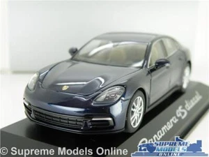 PORSCHE PANAMERA 4S DIESEL MODEL CAR BLUE 1:43 SCALE SPECIAL 7230G HERPA K - Picture 1 of 4