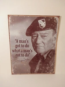 John Wayne - Metal Tin Sign - Picture 1 of 1