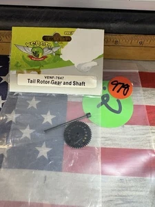 Venom VENF-7647 tail rotor gear and shaft NewInPack USA Shipped - Picture 1 of 3