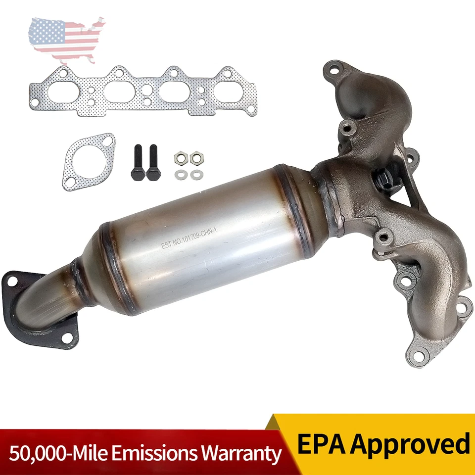 Catalytic Converters for 2004-2012 Hyundai Elantra Kia Spectra 2.0L Bent Outlet - Image 1 of 4