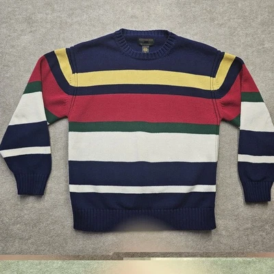 Vintage Alexander Julian Colours Striped Multicolor Heavy Cotton Sweater Size XL - Image 1 of 4