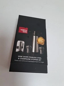 Vacu Vin Wine Saver And Champagne Stopper Set / Unused - Picture 1 of 7