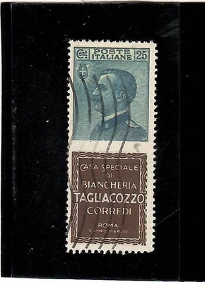 REGNO 1924-PARASTATALI-RIPRODUZIONE 25C. TAGLIACOZZO-RARISSIMO-SPEDIZ. GRATUITA - Immagine 1 di 2