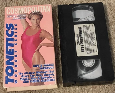 Cosmopolitan Tonetics Workout Series Hips & Thighs VHS rare exercise video Cosmo - Image 1 of 2