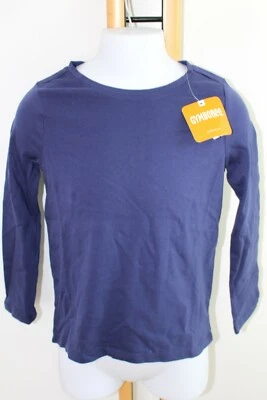 Gymboree Uniform Shop Girls Size 10-12 NWT Shirt Top Navy Basic Long Sleeve NEW - Image 1 of 2