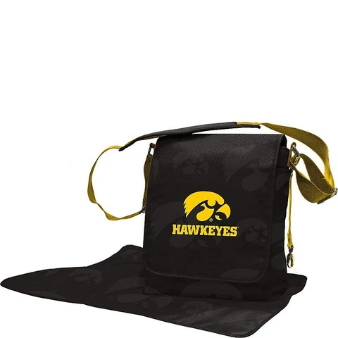 Lil Fan Diaper Messenger Bag, NCAA College Iowa Hawkeyes Cover
