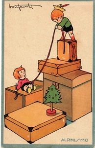 spt 48 - 1933 Sport - ALPINISMO- Cartolina illustrata da BONFANTI- FP - non VG - Imagen 1 de 1