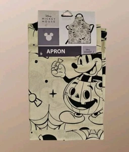 Disney Home Kürbis Mickey Mouse Halloween Schürze für Erwachsene *NEU* - Bild 1 von 3