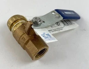 Nibco Ball Valve Two-Piece Bronze Stainless Steel Trim 1/2 x 3/4 Hose Set of 2 - Picture 1 of 5