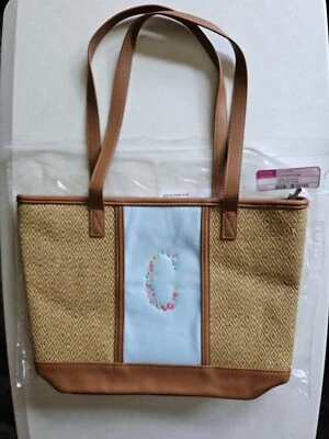 Bolso de Hombro Thirty-One Little Dreamer Diamante Paja con C Emblema Aqua Foto 1 de 4