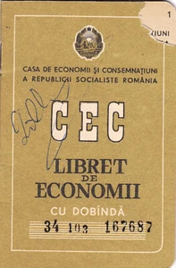 Romania, 1978, Vintage Bank Checkbook / Term Savings Book, CEC - RSR - Picture 1 of 6
