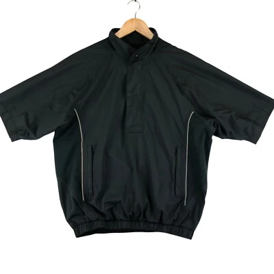 Легкий пуловер ветровка для гольфа куртка черная мужская маленькая DryJoys FootJoy - Изображение 1 из 4