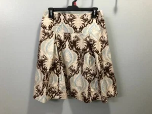 Gonna plissettata J McLaughlin marrone e verde acqua usata in ottime condizioni taglia 4 - Foto 1 di 4