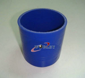 4" Inch 102mm Straight Silicone Coupler Hose Turbo Intercooler Intake Pipe Blue - Picture 1 of 6