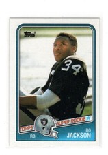 1988 Topps #327 Bo Jackson Super Rookie Card NR-MT