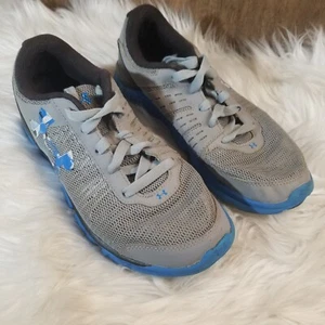 Under Armour Micro G Speed Swift Kids Size 6.5Y Gray Blue Black - Picture 1 of 14